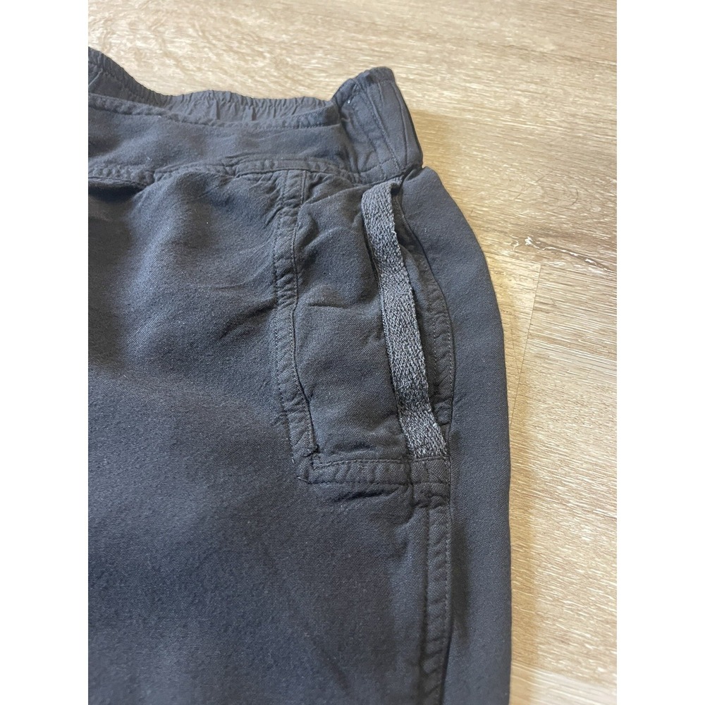 Soft Surroundings Large Black Pull-on Flowy Pant Flat Front Lace Trim Pocket - Picture 5 of 9